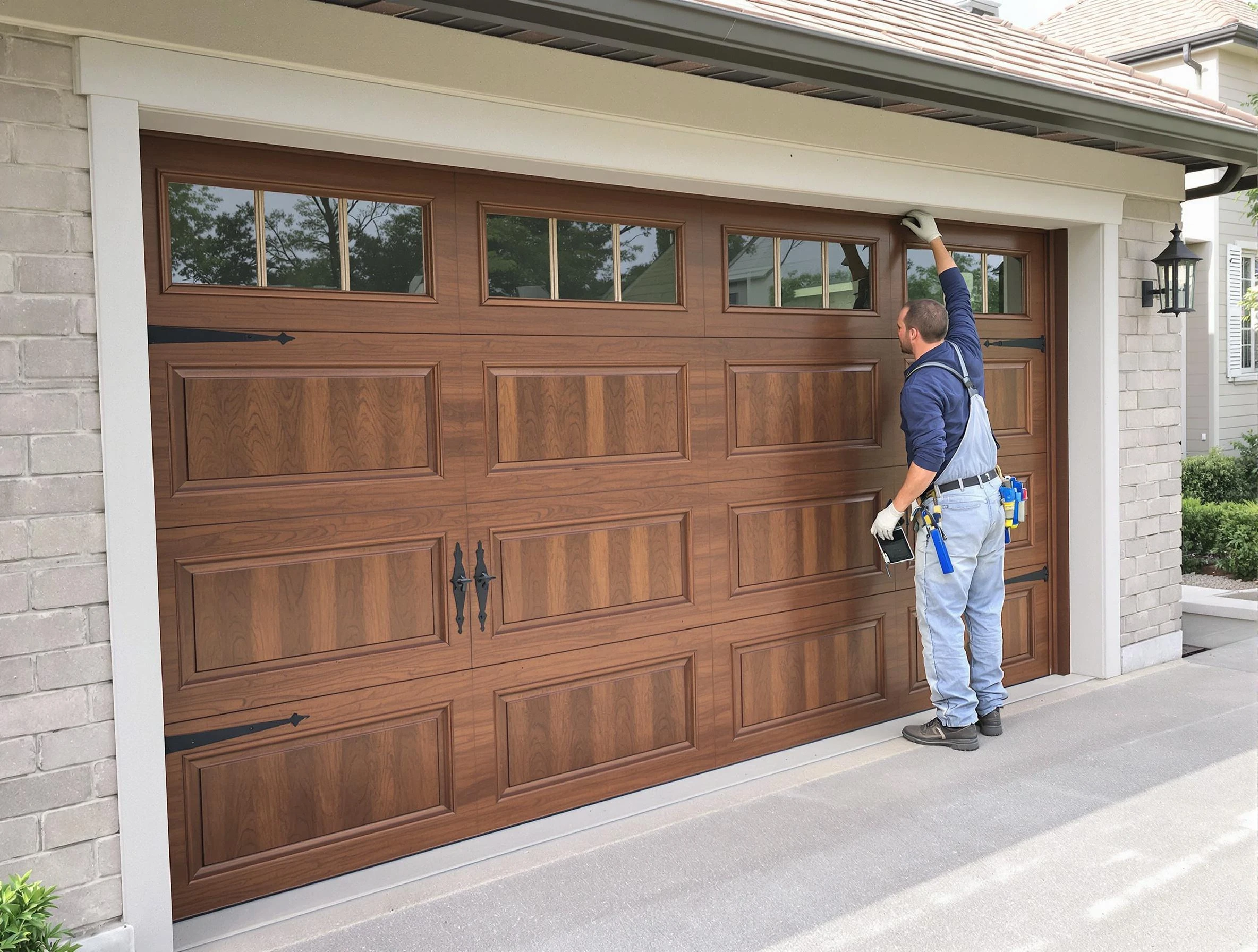 Custom garage door showcase by Hapeville Garage Door Repair in Hapeville